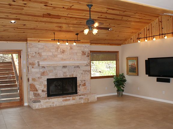 wood planked ceiling living 