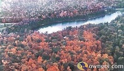 Arial view of property