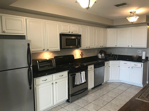 Kitchen with stainless steel appliances