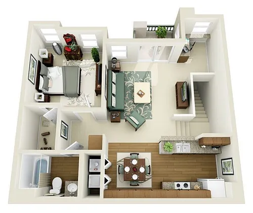Floor plan Verona 1RL