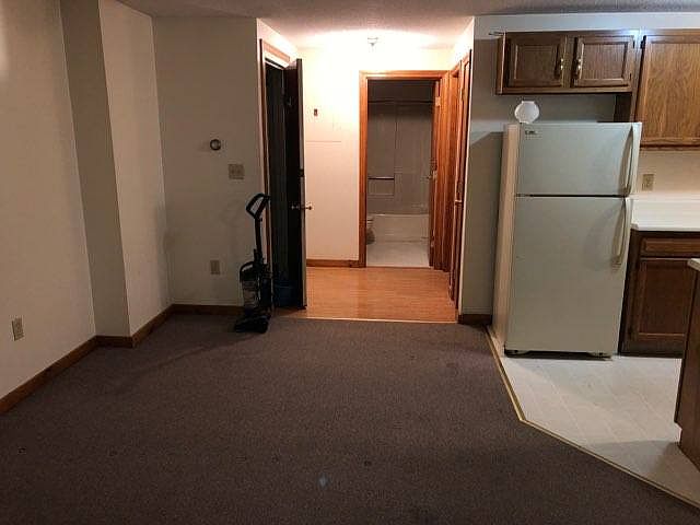 Kitchen, dining, hall to bath and bedroom.