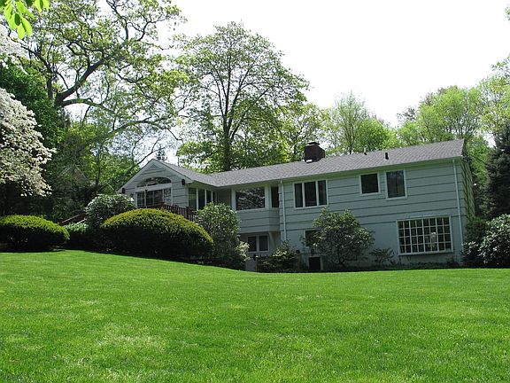 Rear of house and backyard