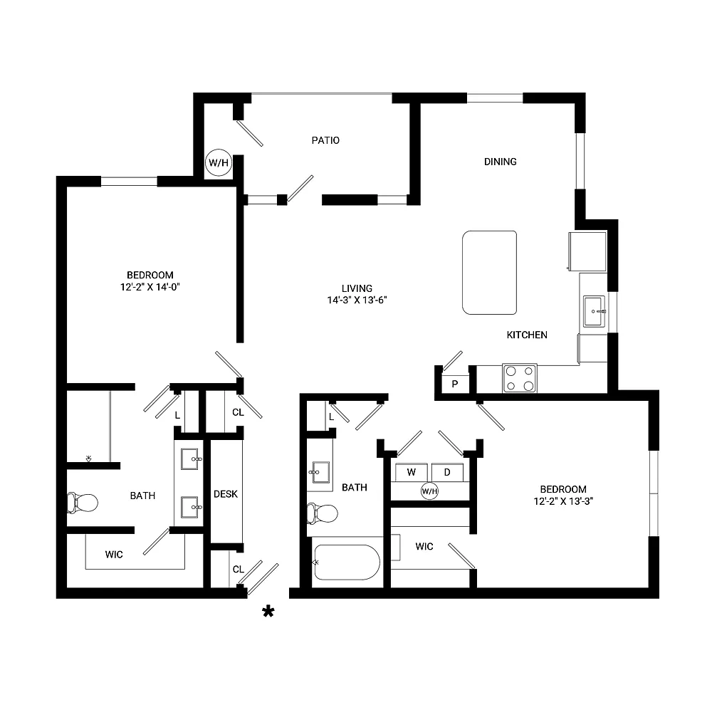 Floor plan Comal