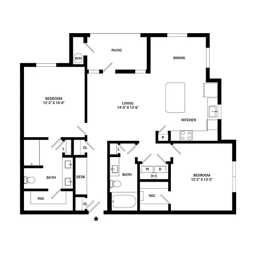 Floor plan Comal