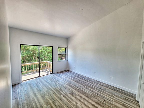 Bedroom with deck