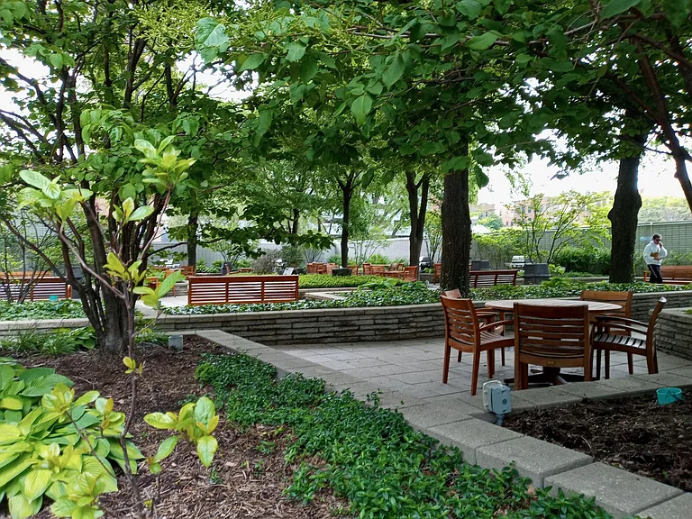 View of the patio from the secure entry