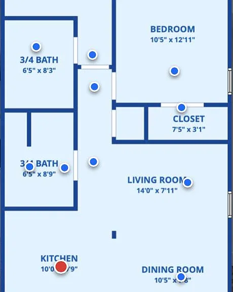 Washer and dryer are installed in the space next to closet.