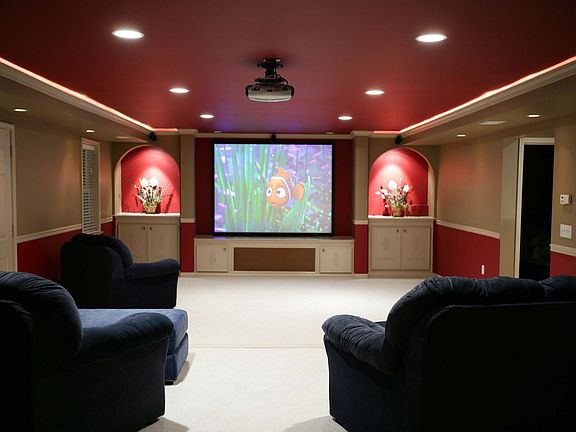 Fabulous theatre room located in terrace level