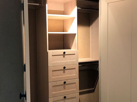 Detail of one closet