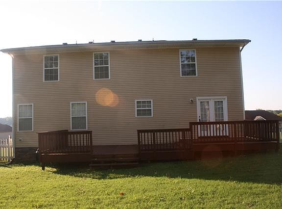 Back view of the home