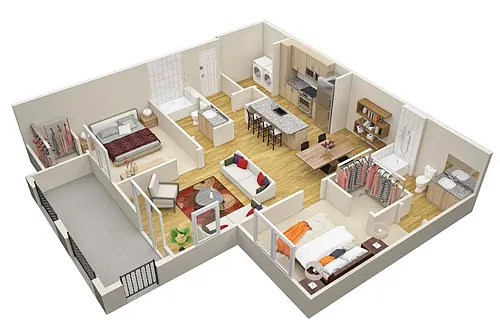 Floor plan B1
