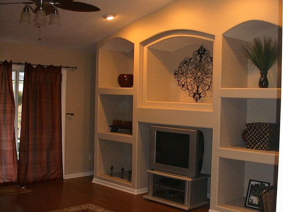 built in shelves and nooks throughout