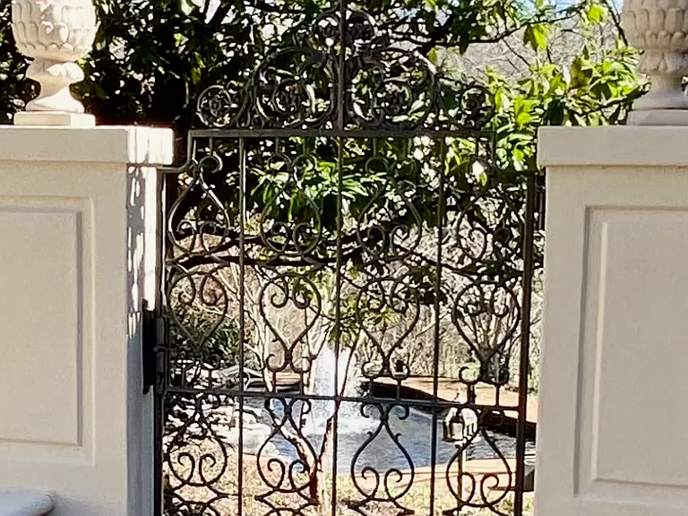 Gate and Koi pond