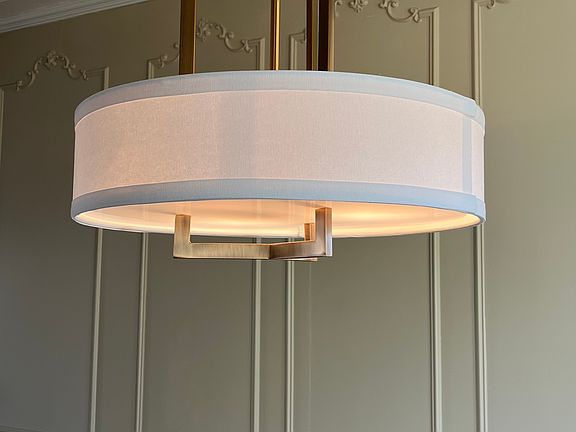 LED Chandelier in Dining Area
