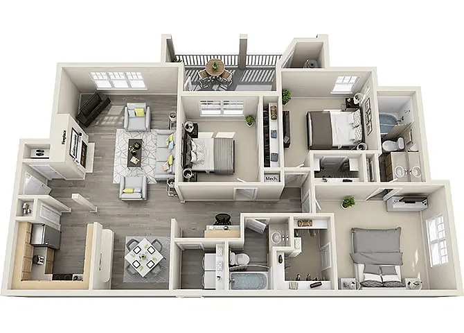 Floor plan C2B - Standard