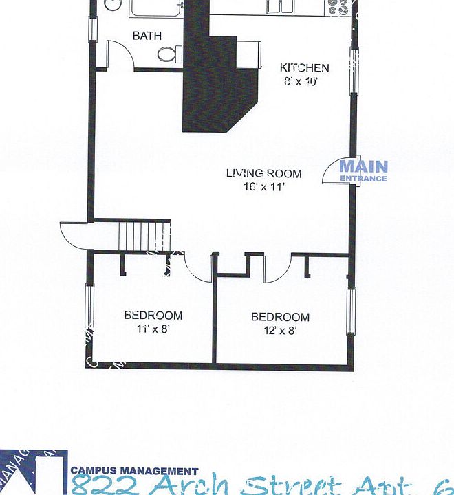 2nd image of 822 Arch St APT 6