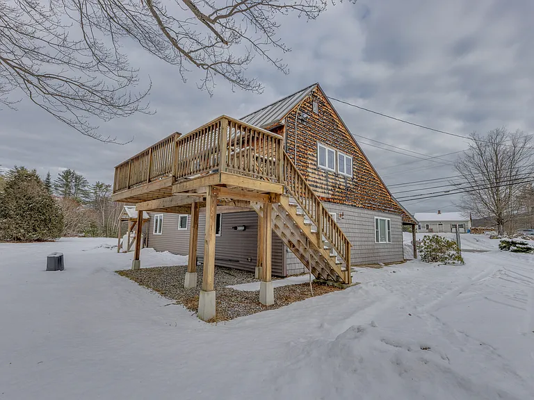 outside staircase to deck