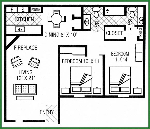 Floor plan Lily W/D