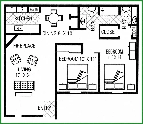 Floor plan Lily W/D
