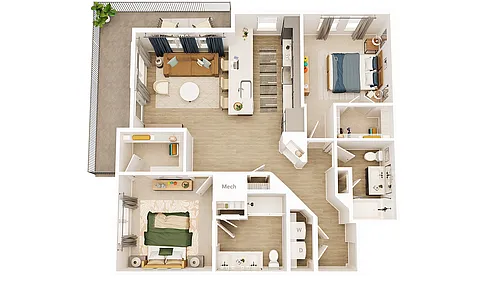 Floor plan B3