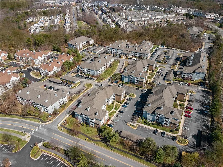 A bird's eye view of our lovely apartment community - The Crossings at Russett in Laurel, MD