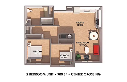Floor plan 2 Bedroom