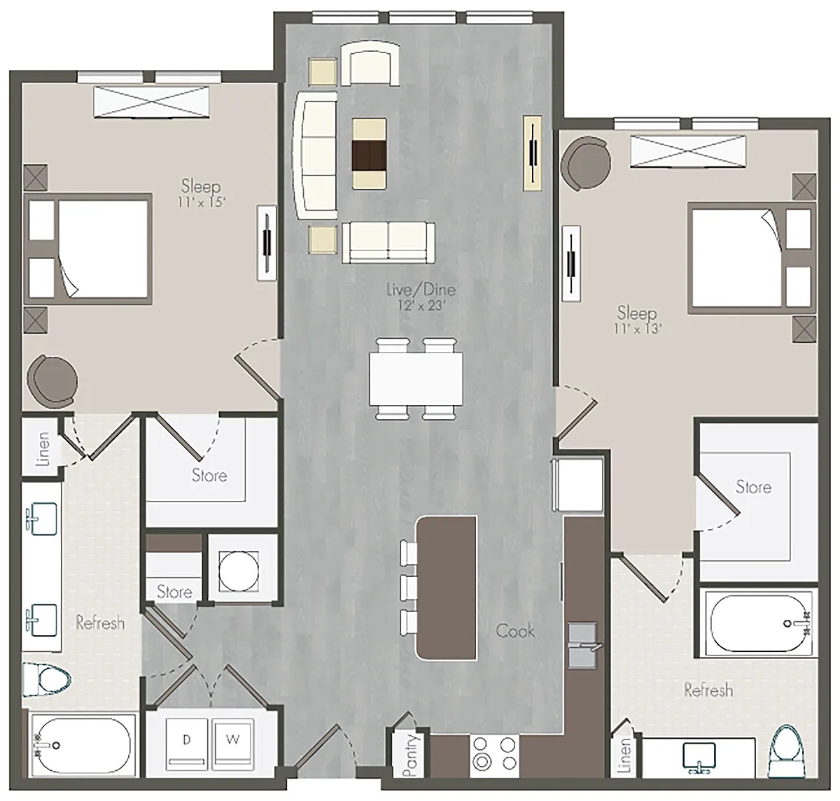 Floor plan Bensen