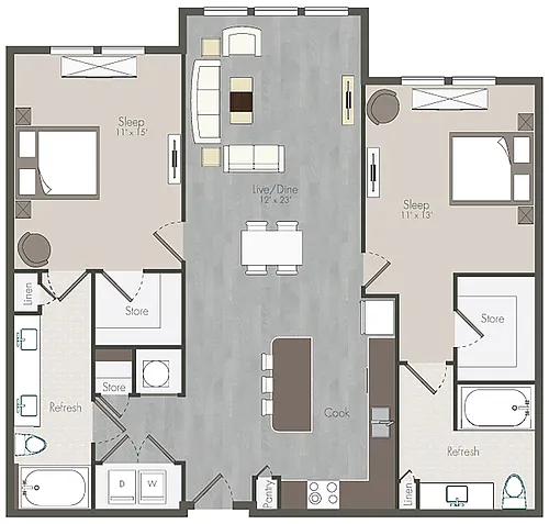 Floor plan Bensen