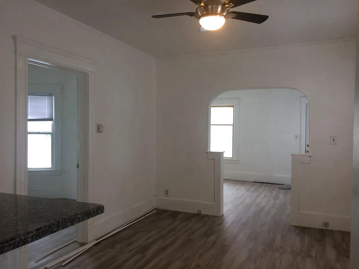 Large open living area - all new flooring - 1356 W 59th St #1