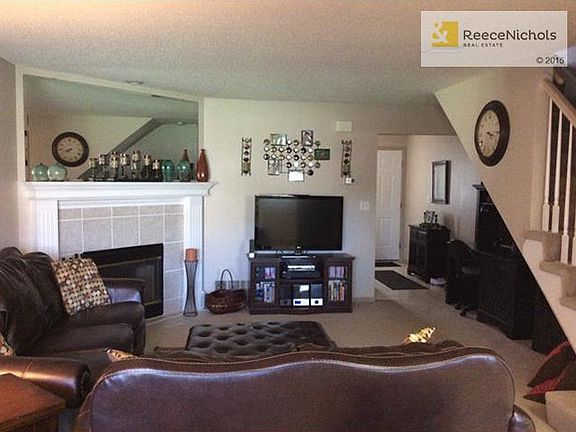 Wood burning fireplace, mirror over mantle stays