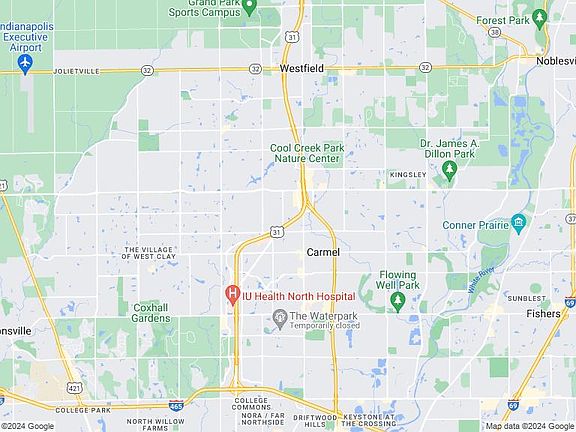 Map of the area zoomed out.