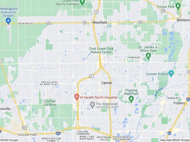 Map of the area zoomed out.