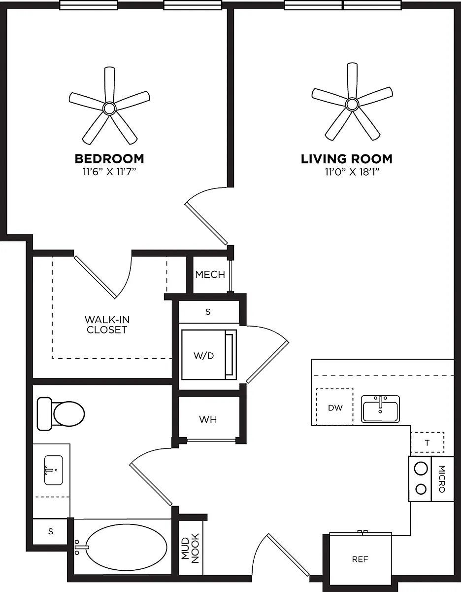 Floor plan A2 No Balcony