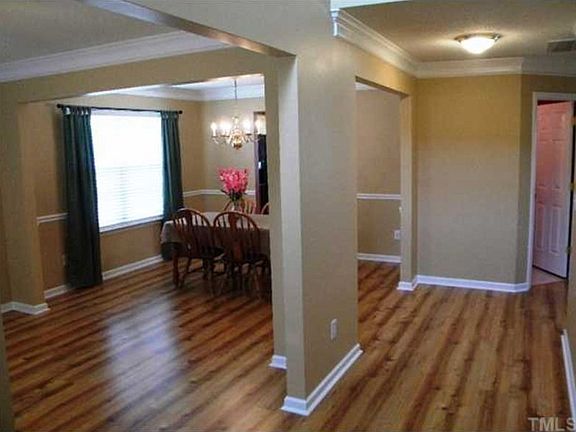 View from foyer. Living room to the left and dining room.