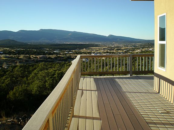 View from the deck of the Sandia Mountains