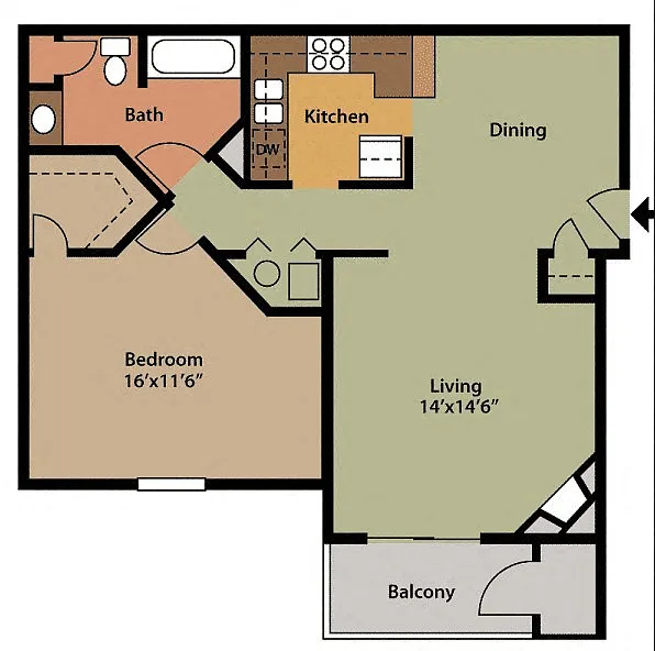 Floor plan Woodland