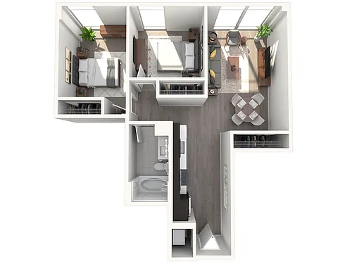 Floor plan zC170-WDU (Call for Income Restrictions)