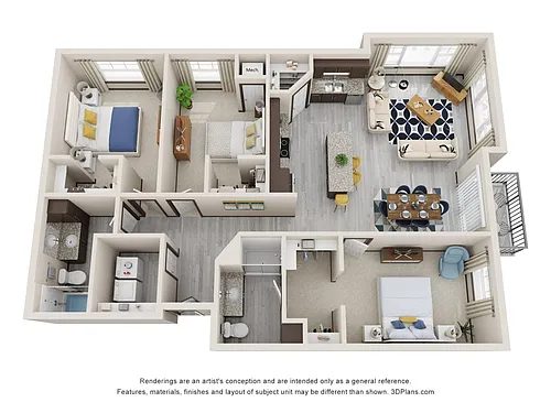 Floor plan 1K