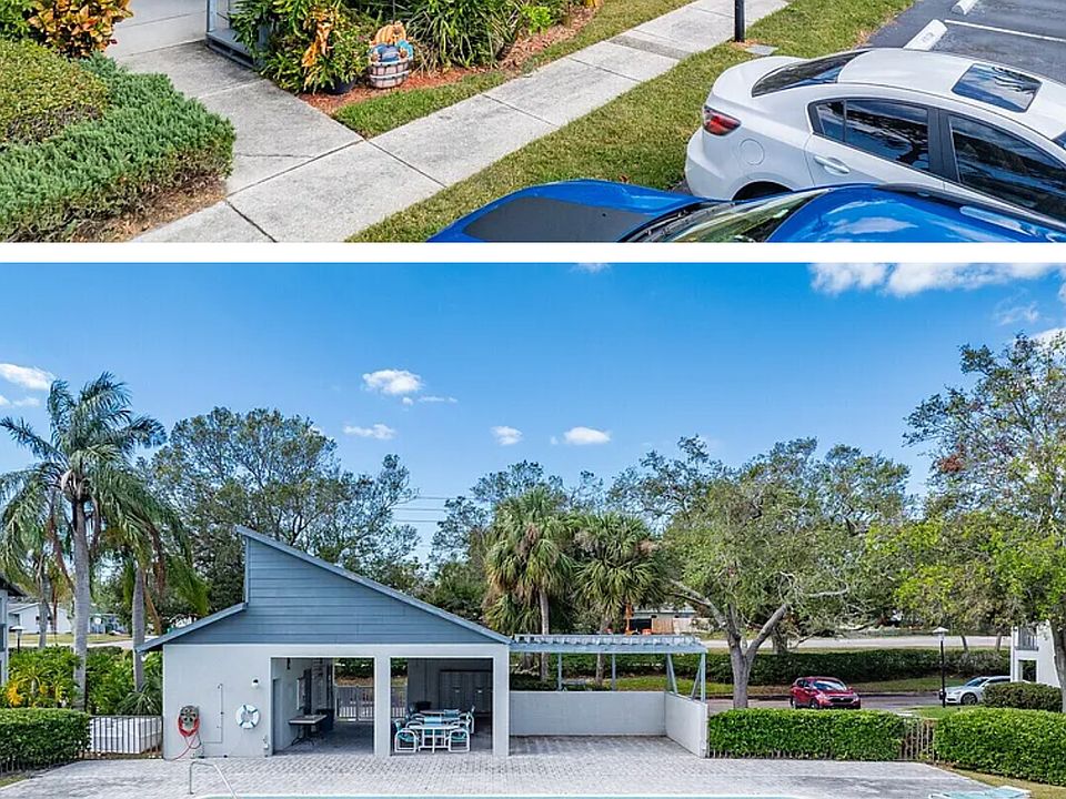 That is the pool a very short walk away from the unit.