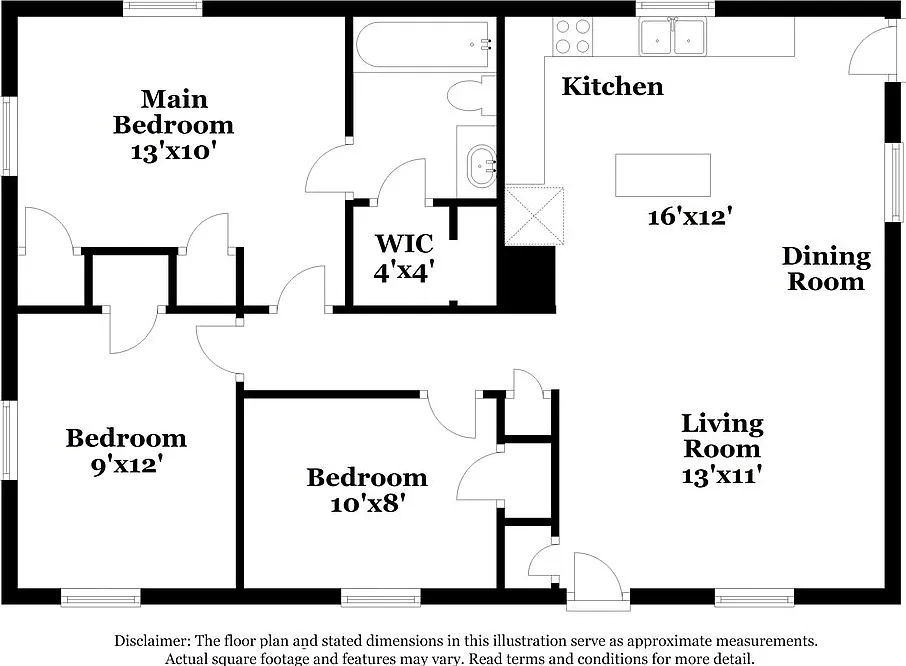 3 bed, 1.0 bath, 925 sqft, $1,530 — Photo 2