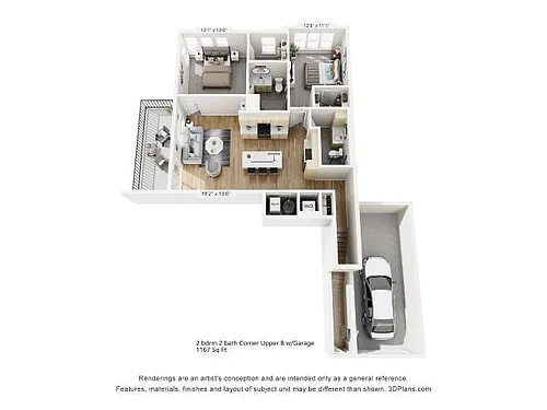 Floor plan 2 Bedroom C2