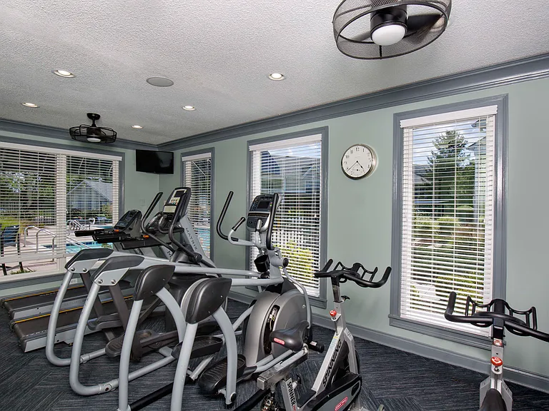 Fitness center with cardio equipment
