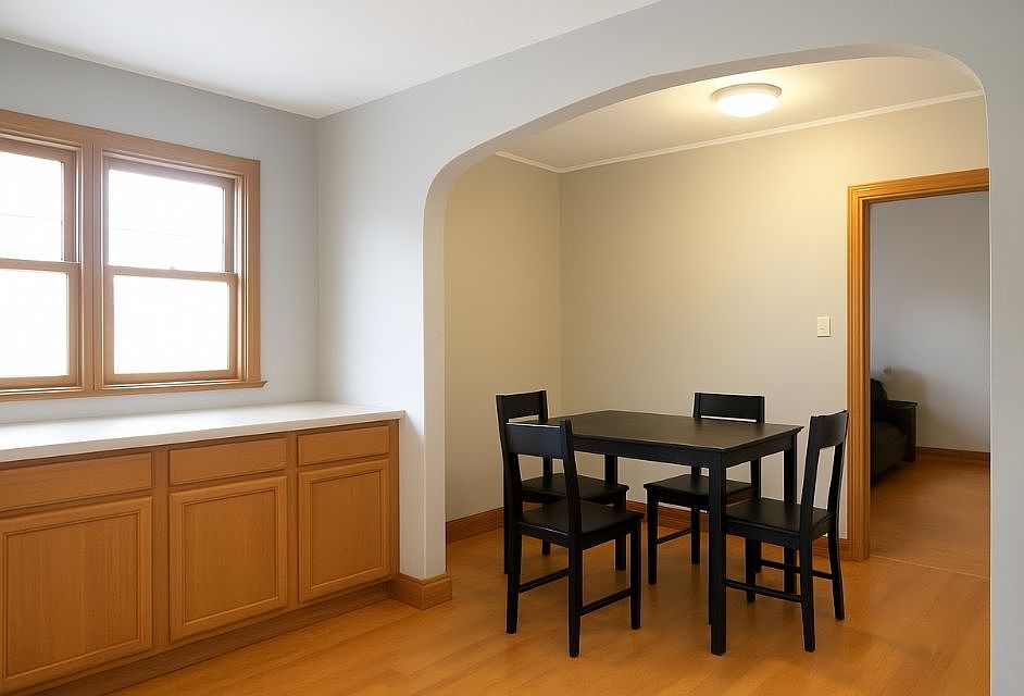 AI GENERATED view of how you could use dining room