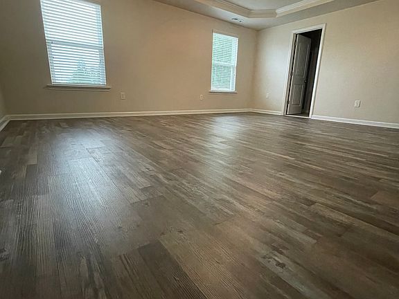 Master bedroom with tray ceiling