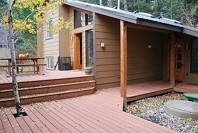 Walkway and covered entry.