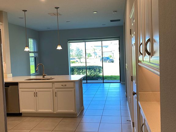 looking into kitchen and family room from Dining/Great room area