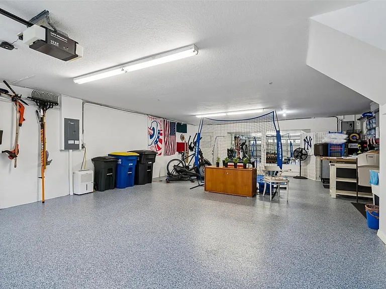 It is real! It is a 4 car garage!