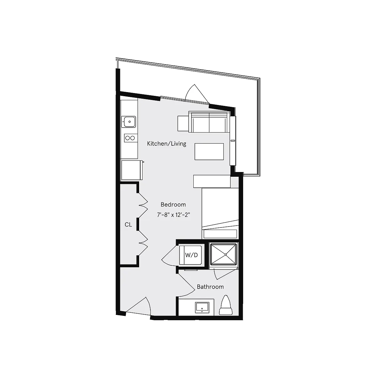 Floor plan Studio D