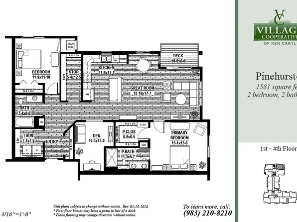 Pinehurst-2 Plan, Village Cooperative of Ken Caryl (Active Adults 62+)