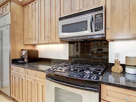 KitchenAid gas range and microwave